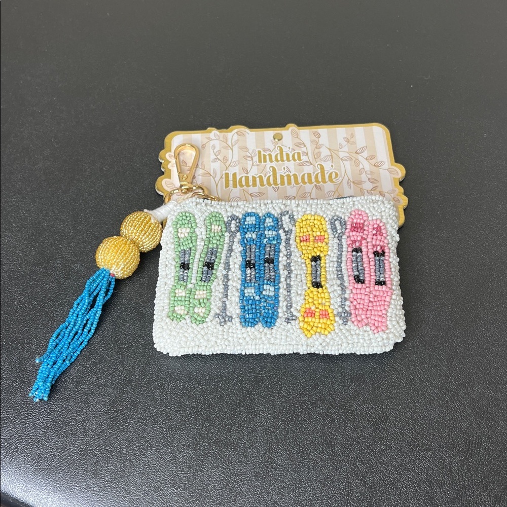 India Handmade | Winter Ski ⛷️ Beaded Wallet